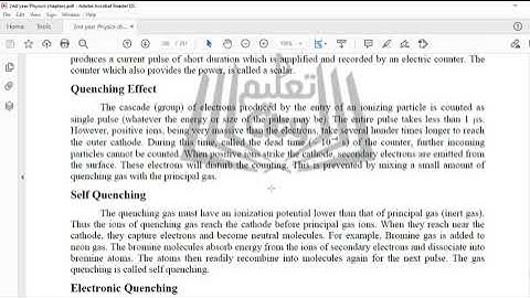 Physics 2nd year Radiation Detectors (Ch#21)