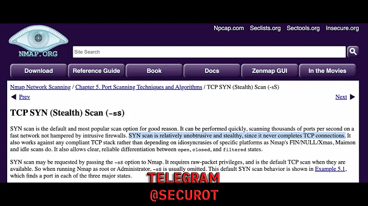 Wireshark vs Nmap TCP Scan