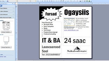 Lesson 02  Template P1 - Microsoft Publisher 2007 - Sahalsoftware