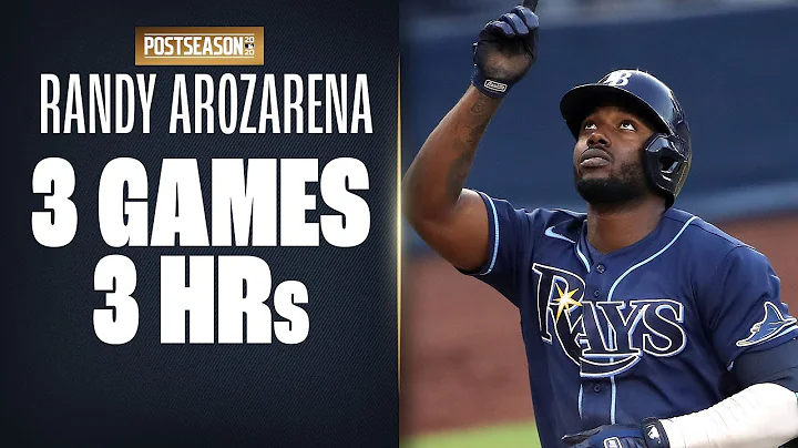 Rays' Randy Arozarena ON FIRE! 3 HRs in the first 3 ALDS games!