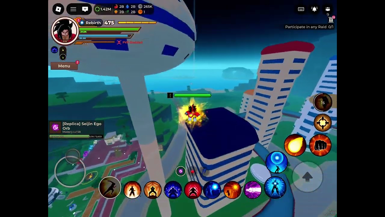 Reviewing distroyer god in Dragon blox!!