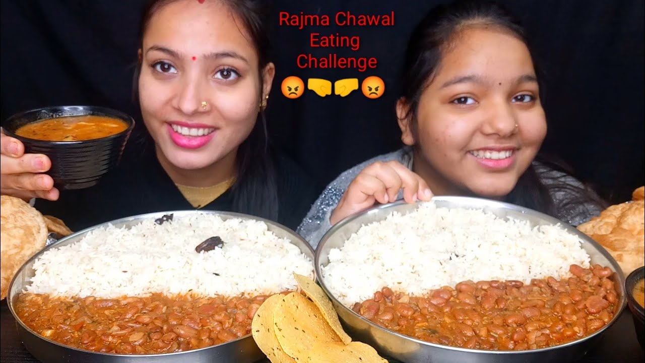 Itni Buri Tarah kaun Harta Hai | Eating Spicy 🔥Rajma Chawal, Aloo Puri Challenge | Sister Challenge