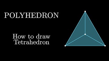 How to draw a Tetrahedron || Polyhedron