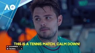 Wawrinka and Tsonga changeover argument | Australian Open 2017