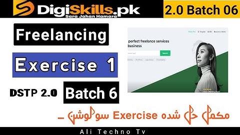 Freelancing Exercise 1 Batch 6 Digiskills | digiskills freelancing Exercise 1 Batch 6