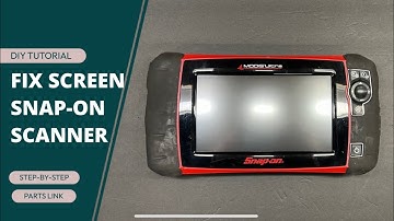 DIY - Fix Broken Damaged Touch Screen Digitizer, LCD Screen Replacement on Snap-On OBD Scan Tool