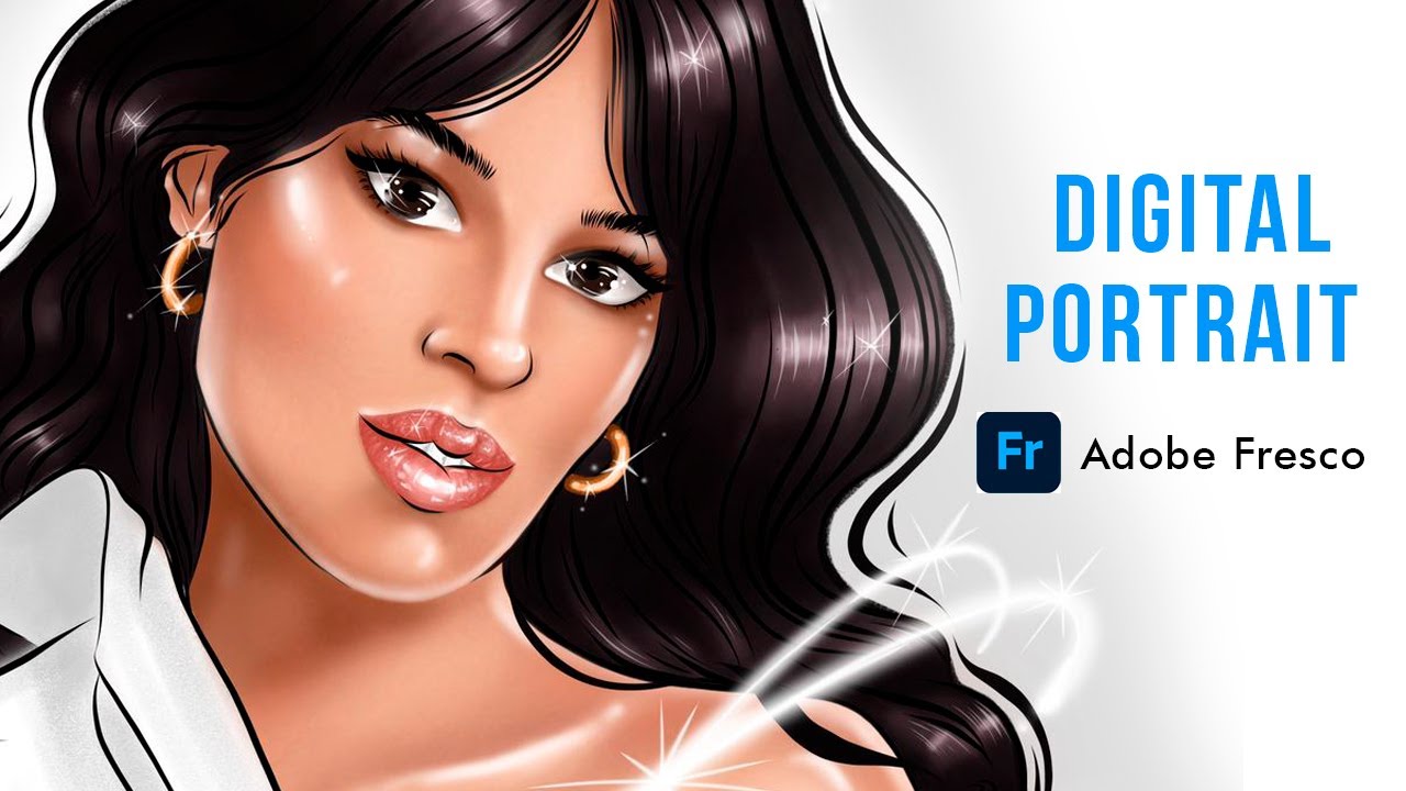 Digital Painting Realistic Portrait in Adobe Fresco YouTube