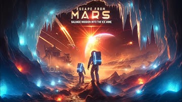 Space Engineers : ESCAPE from MARS! - Ep #2 - Salvage Mission into the Ice Mine