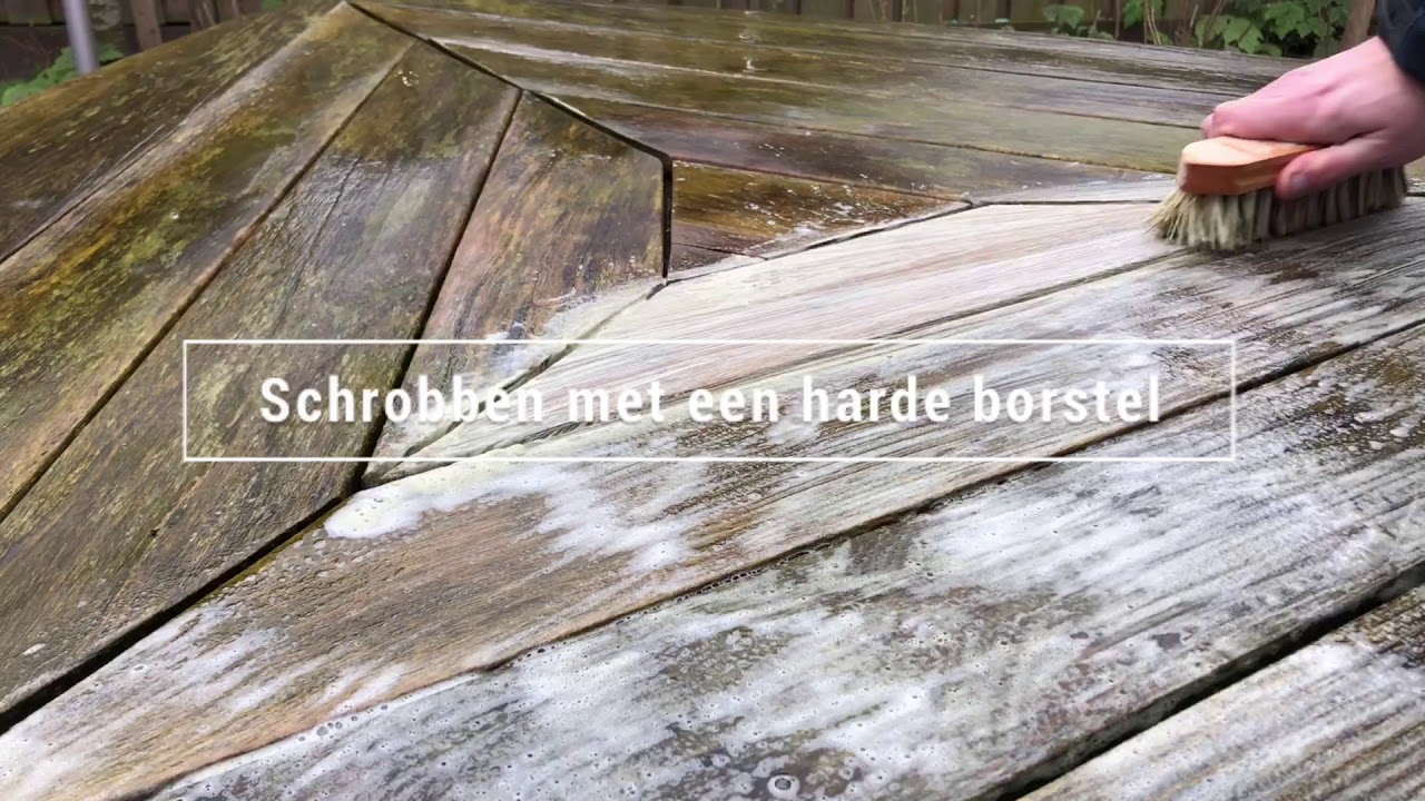 Groene Aanslag Verwijderen Van Teak Tuinmeubelen - Van Der Garde  Tuinmeubelen - Youtube