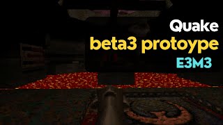 Quake beta3 prototype - E3M3: The Tomb of Terror walkthrough