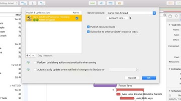 Publishing & Subscriptions — OmniPlan 3 for Mac