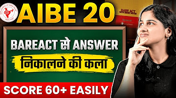 Score 60 in AIBE 20 | How to Find Answers from Bare acts | Deeksha Choudhary