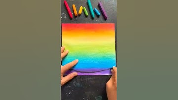 Amazing 🤩 Wax crayons drawing #shorts