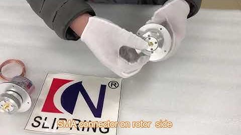 RF rotary joint slip ring has 1 channel RF signal.