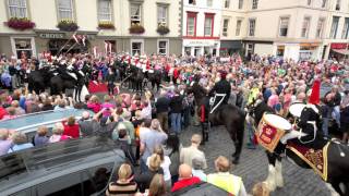 Household Cavalry Guard of Honour for a Kelso Wedding