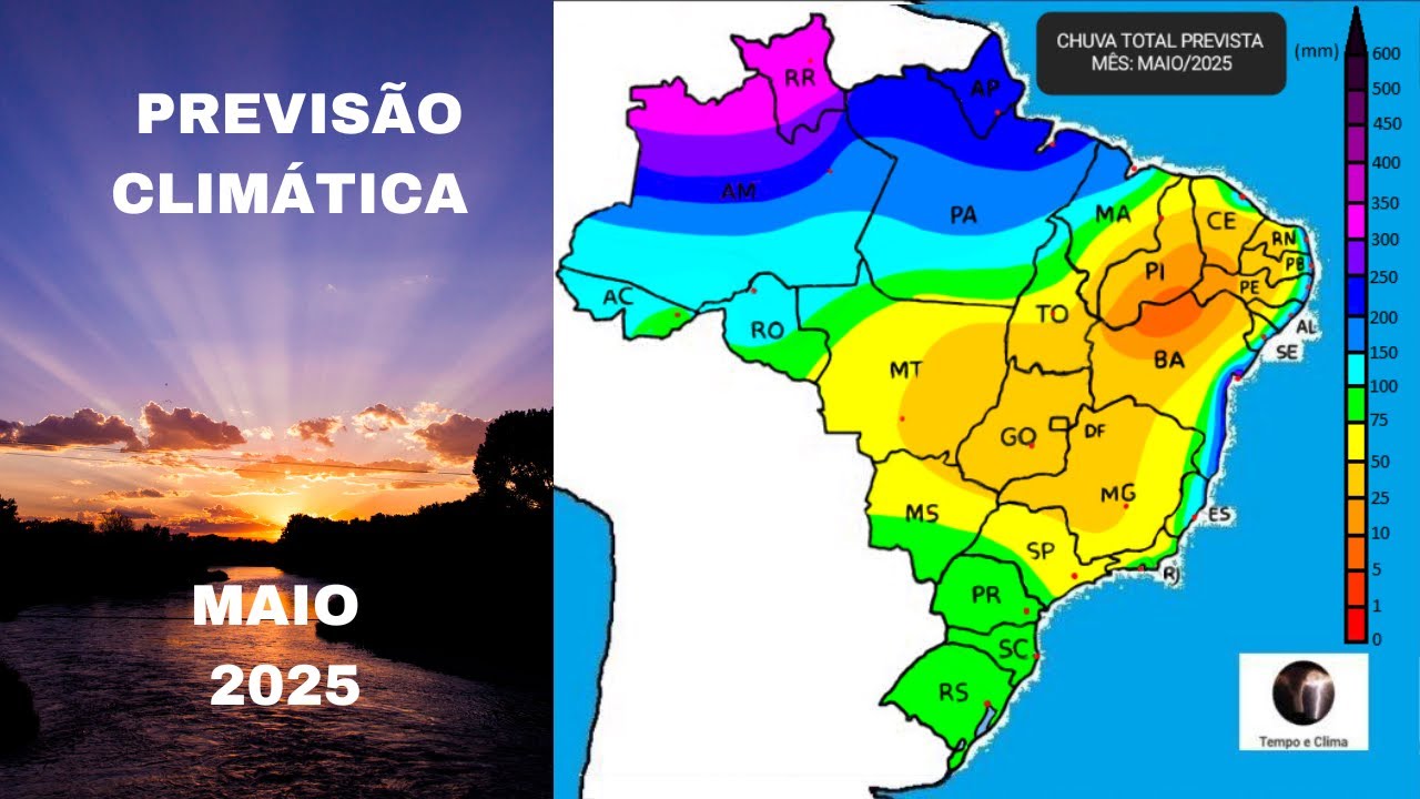 Previsão Climática: maio/2025 | Tempo e Clima - YouTube