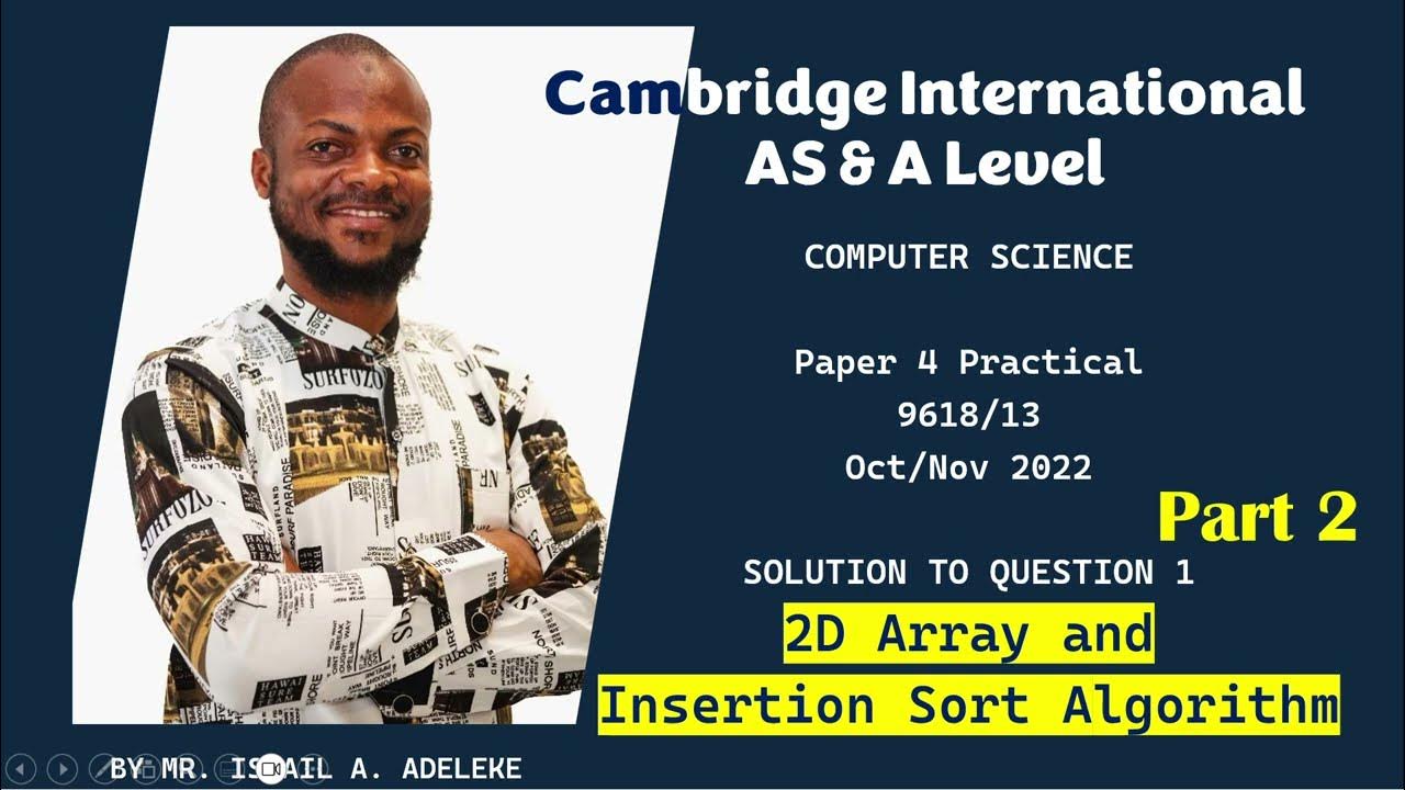 Part 15b caie 9618 computer science 9618 42 paper 4 practical oct nov