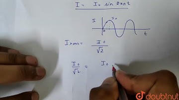 Alternating currentin circuit is givenby I=I_(0)sin2 pi nt .Thenthe time taken bythe current to ...