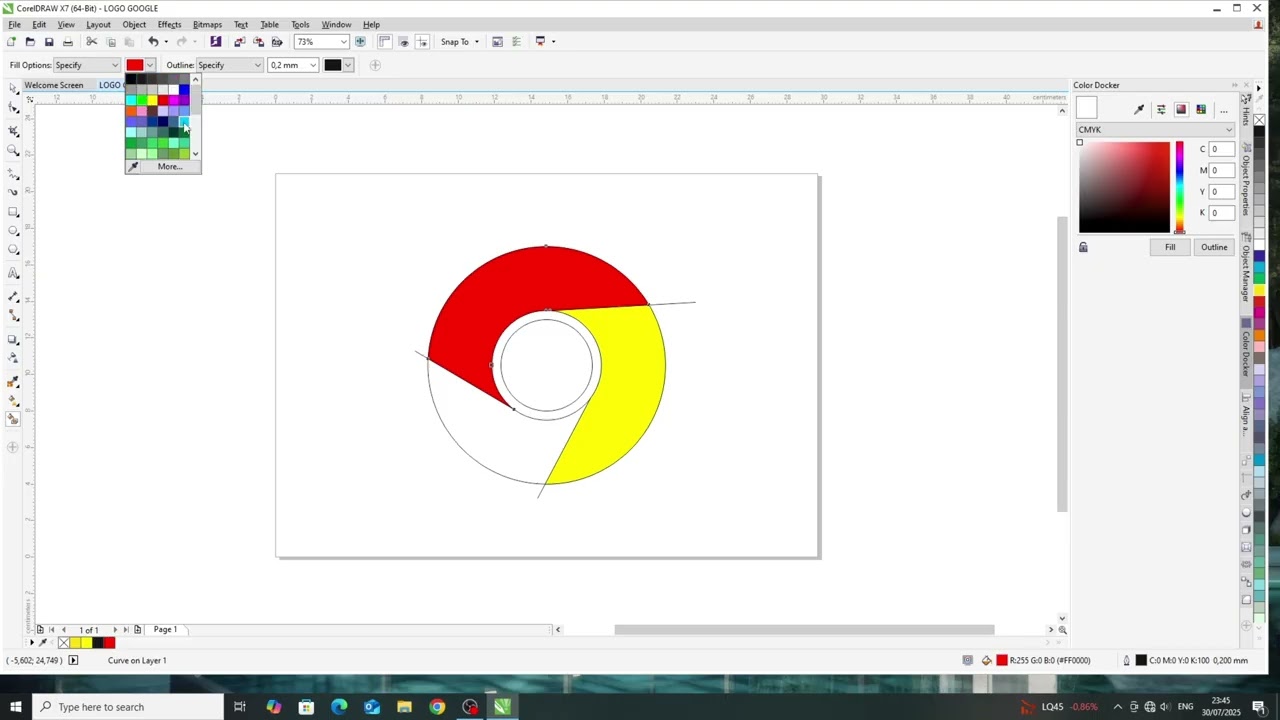 TUTORIAL DESAIN LOGO GOOGLE