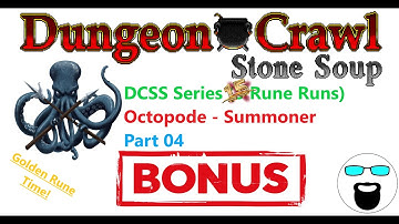 DCSS (Dungeon Crawl Stone Soup) Series - 3-Rune Runs - Octopode - Summoner [Part 04]