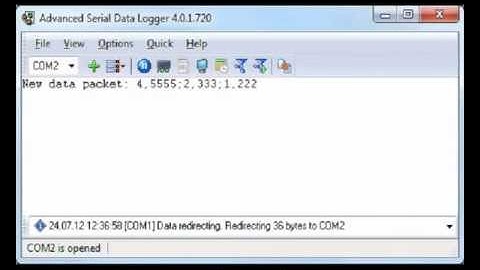 RS232 data logger software