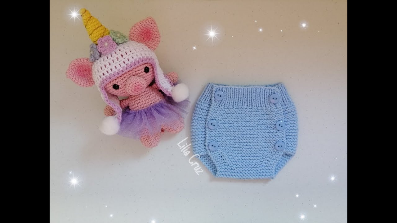 CUBRE PAÑAL TEJIDO EN DOS AGUJAS 🥢🧶