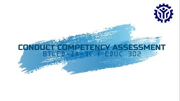 Conduct Competency Assessment I Electrical Installation and Maintenance NC II