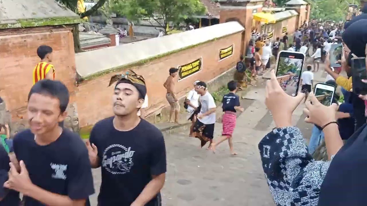 Ngeliningan Kaoq Ngilahan Kebun Odek dan  Ayunan Pujawali Pura Lingsar Lombok Tgl 14 Desember 2024