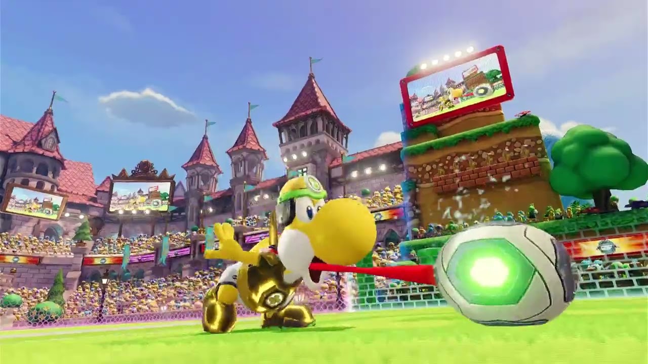 MARIO STRIKERS BATTLE LEAGUE FOOTBALL TEAM MARIO VS TEAM TOAD PART 12