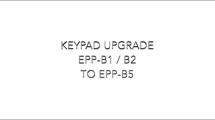 (Genmega ATM) Keypad Upgrade EPP-B1/B2 to EPP-B5
