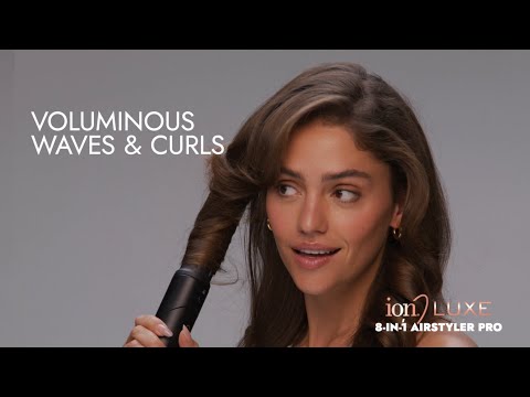 Achieve voluminous waves & curls with the NEW! ion Luxe 8-In-1 Airstyler Pro!