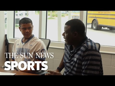 Ken Griffey Jr. Visits Local 13-Year-Old Baseball Player
