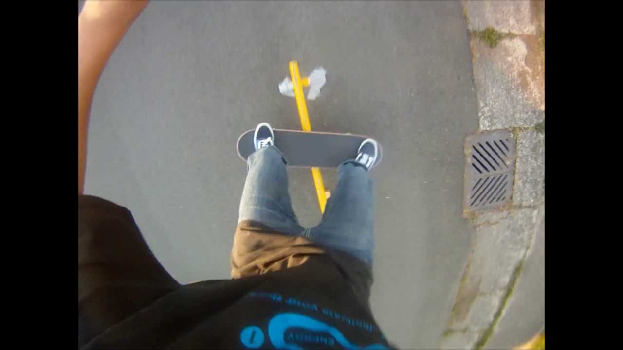 First person Boardslide