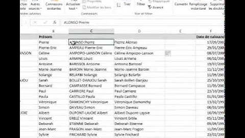 Excel 2013 - Remplissage instantané (FlashFill) -2-