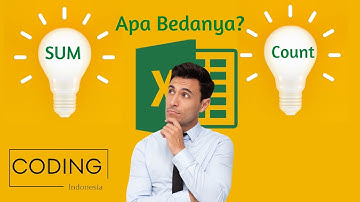 Apa beda Sum dan Count di Microsoft Excel?