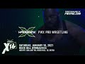 PWX Wrestling returns to action January 16th 2021 in Rock Hill, SC