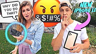 BREAKING Girlfriends Phone, Then Surprising Her With iPhone 11