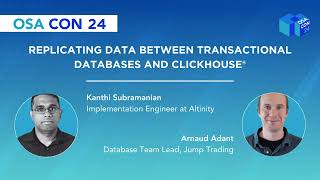 Replicating data between transactional databases and ClickHouse®