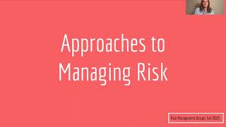 Module 2:  Risk Management