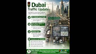 🚦 Dubai Traffic Update: Sheikh Zayed Road, E311 aur Al Khail Road par heavy traffic report.