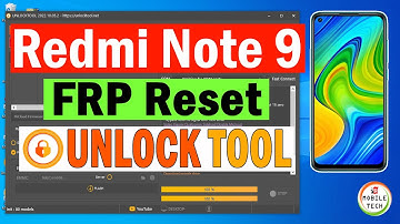 REDMI NOTE 9 FRP UNLOCK TOOL || MI NOTE 9 FRP RESET USING UNLOCK TOOL || MOBILE TECH