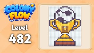 Colony Flow level 482 walkthrough solution gameplay 