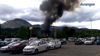 Incendio en una chabola de Iurreta