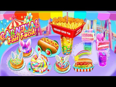 Unicorn Chef Carnival Fair Food: Games for Girls