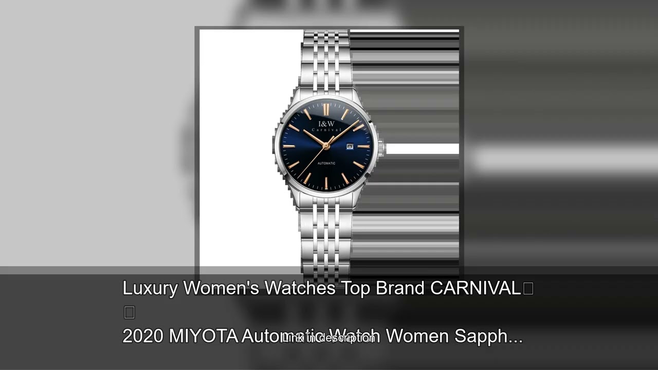 Luxury Women's Watches Top Brand CARNIVAL 2020 MIYOTA Automatic Watch Women Sapphire Calendar W