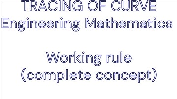 Tracing of polar curve | Working rule | Engineering Mathematics first sammester |