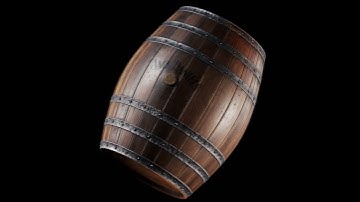 Texturing a wooden barrel in Substance Painter