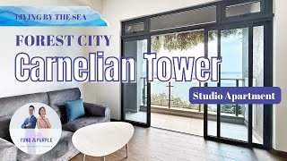 Forest City Carnelian Tower Studio Apartment Living By The Sea Yong & Purple