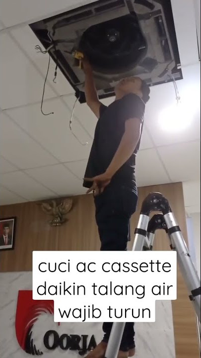 cuci ac cassette daikin talang wajib turun turun