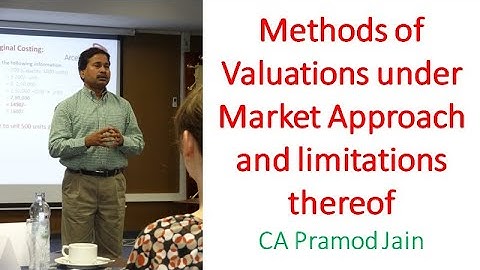 Methods of Valuations under Market Approach and limitations thereof I CA Pramod Jain